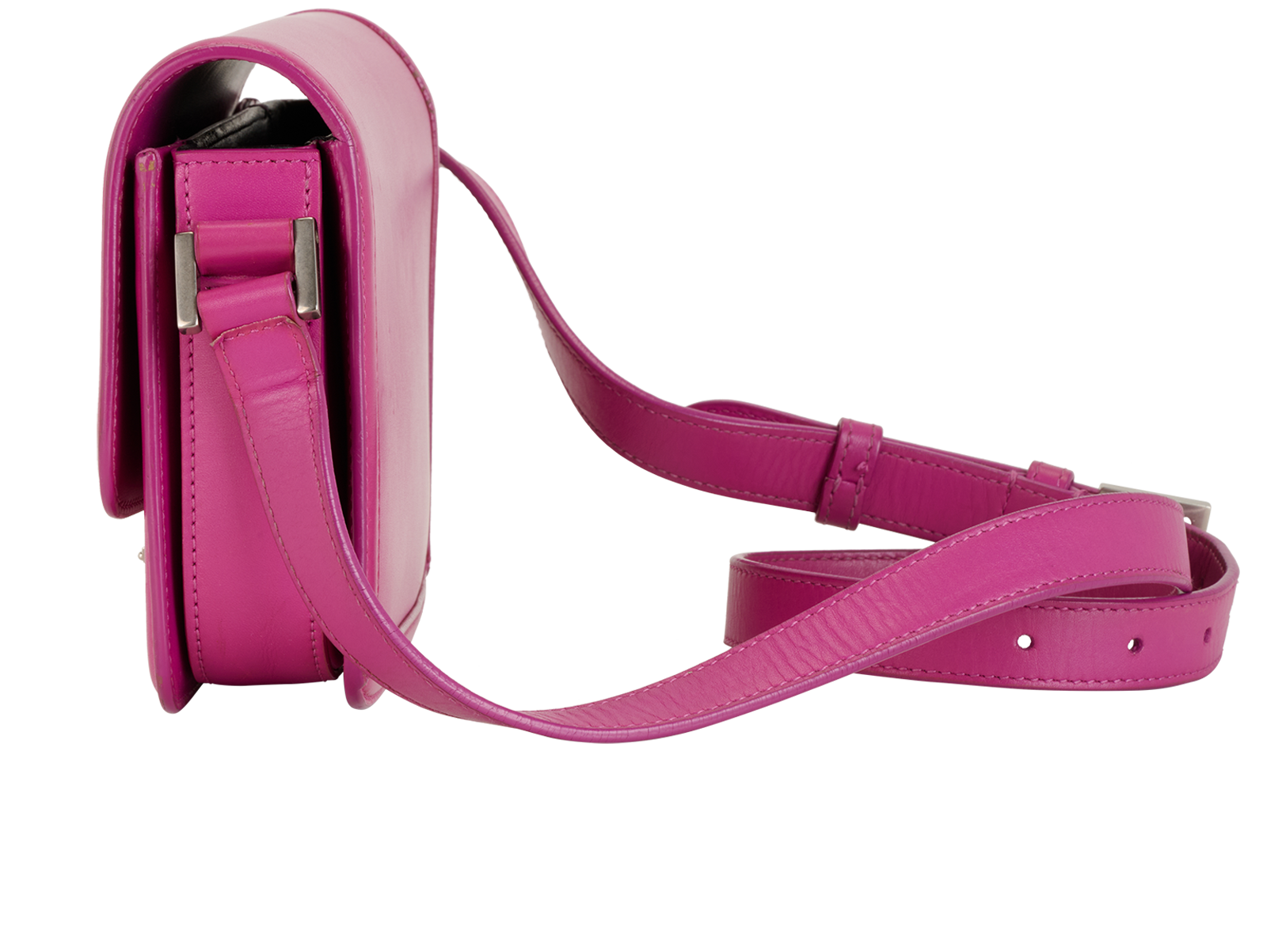 Small Solferino Crossbody, &pound;650, Handbags, Pink, Leather, Bottom view